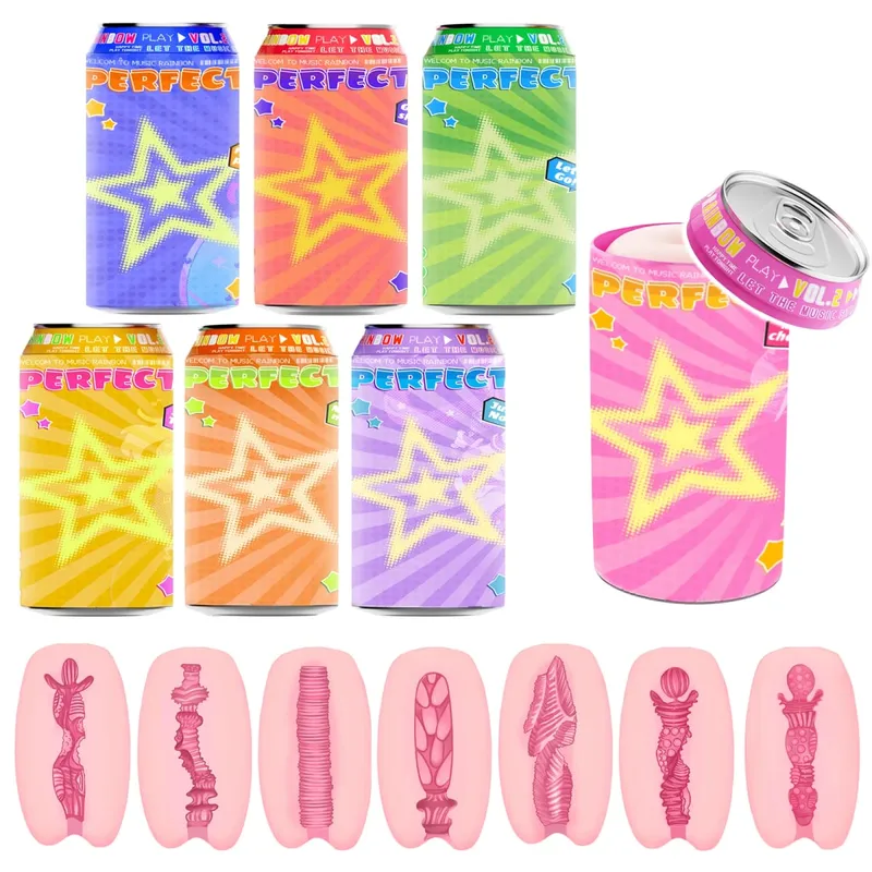 YUU Sex Toys Masculino Escondido Enlatado Copo Masturbação VER.2 Soft STPE Bolso Artificial Buceta Masturbadores para Homens Onahole 7 Cores — image 1