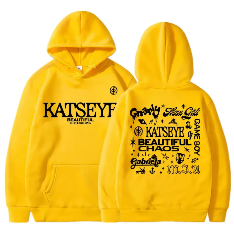 Kpop katseye belo caos álbum tour hoodies moda retro harajuku masculino feminino sportwear velo oversized agasalho streetwear — image 8