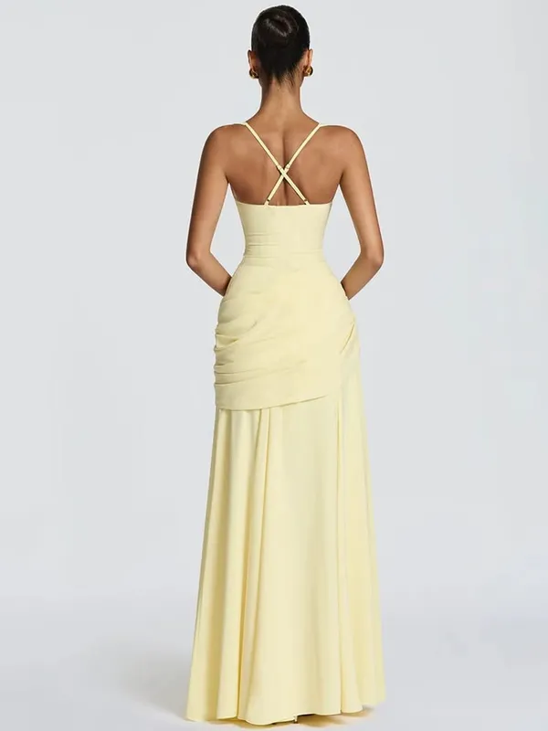 Mozision fora do ombro sem costas sexy maxi vestido feminino elegante sem alças sem mangas bodycon ruched clube festa vestidos longos femininos