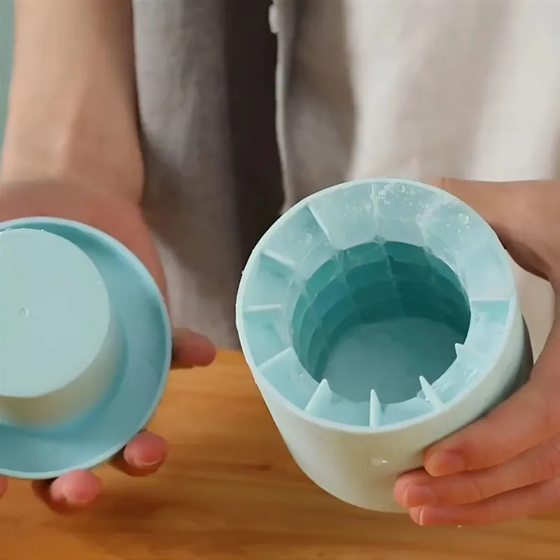 40/60 iskuber silikonform Rund ishink Isförvaringslåda Hushålls- DIY-kylskåp Frysismaskin Kreativt Barware-verktyg — image 6