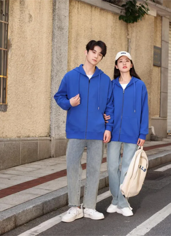 Moletom com capuz da moda, moletom com capuz, jaqueta com zíper personalizada, cardigã, logotipo impresso, logotipo bordado, roupas de algodão puro masculino e feminino — image 8
