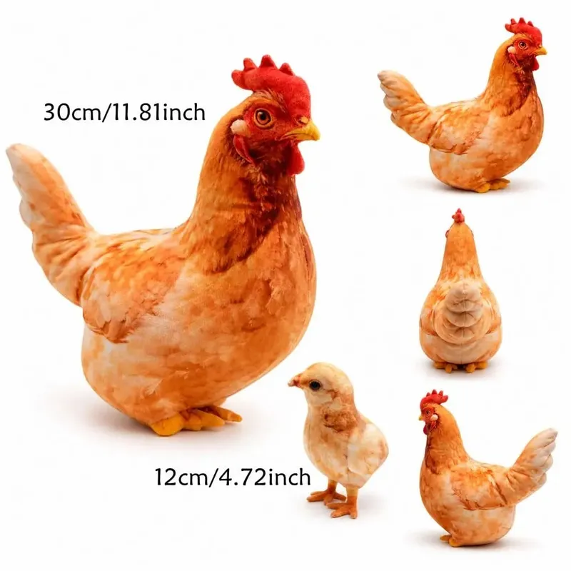 Chất liệu sang trọng Gối cơ thể động vật PP Cotton Đầy 35cm Đệm động vật Đồ chơi búp bê Thiết kế dễ thương Kết cấu mềm mại Gia cầm Ném gối — image 6