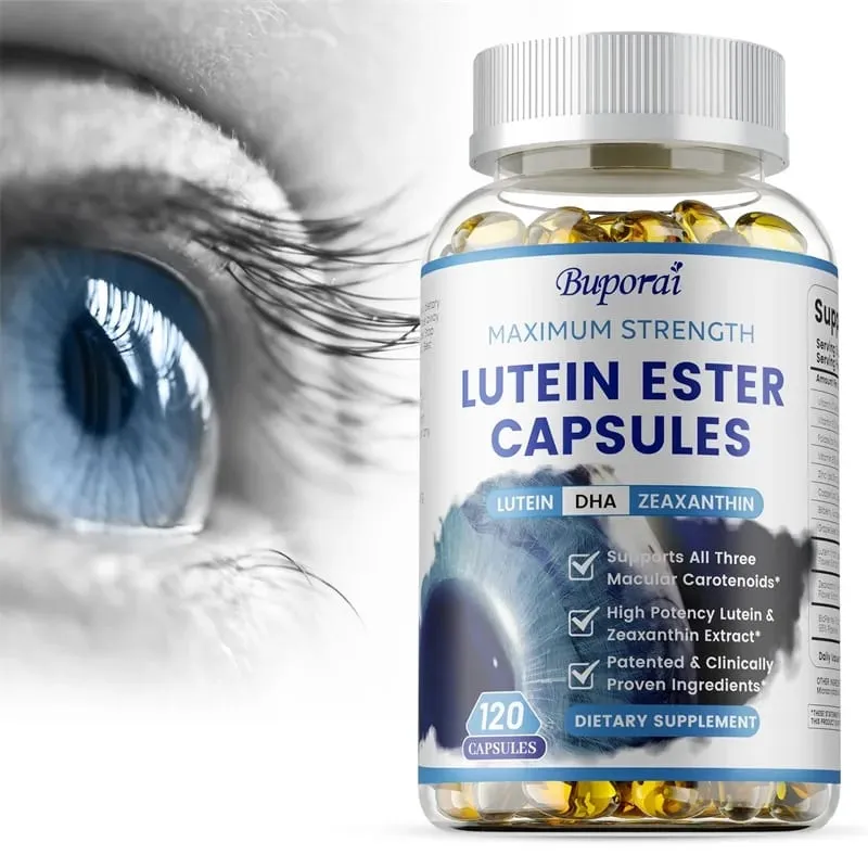 Lutein Ester Capsules - na may Zinc Vitamins C E Zeaxanthin para sa Dry Eyes Fatigue Improve Visual Function for Healthy Eyes — image 1