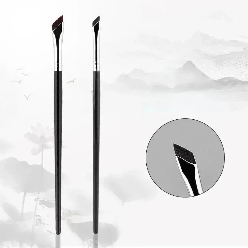 1-16pcs Upgrade Blade Eyeliner Brush Ultra Thin Fine Angle Flat Eyebrow Brush Liner Brow Place Makeup Brush Precise Detail Brush — image 5