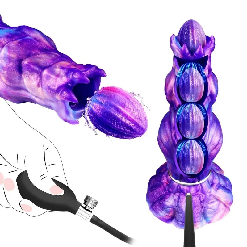 Newly Developed Ovipositor Toy Inflatable Anal Plug Vaginal Laying Eggs Fantasy Knot Dildo Sex Toys For Women Men Adult Games — image 3