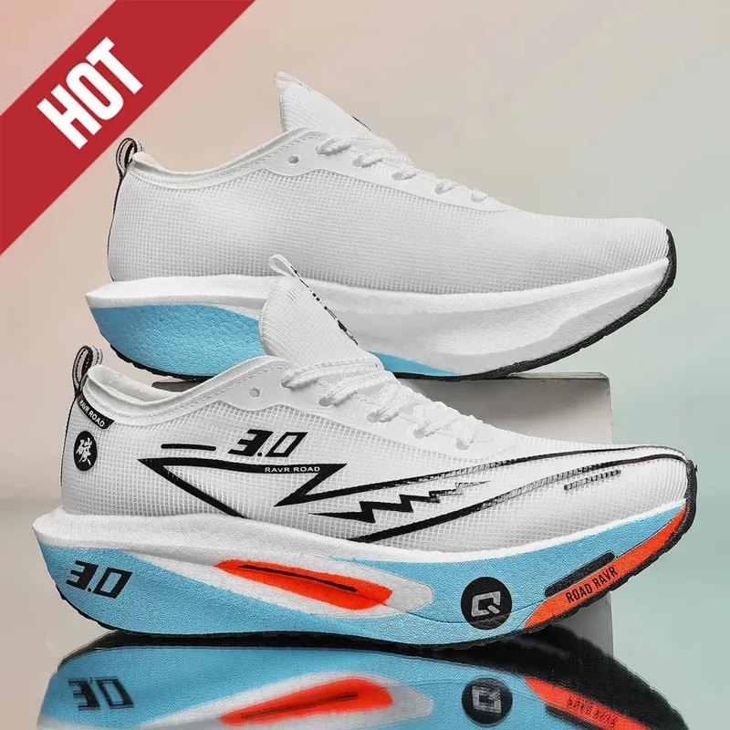 Running Shoes Men Marathon Carbon Board Speciality Sports Breathable Lightweight Women's Comfortable Athletic Stability Sneakers