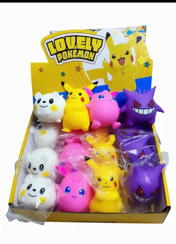 Cute Pokemon Cartoon Pikachu Squeeze Toy Rebound Pinch Music Suitable for Fans to Relieve Stress Knead Figurines Party Gift — image 1