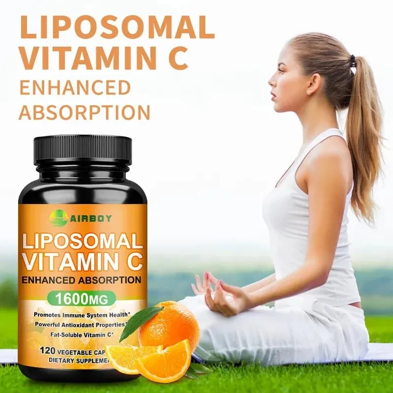 Liposomal Vitamin C 1600mg - Promotes Collagen Production Immune Support Powerful Antioxidant — image 1