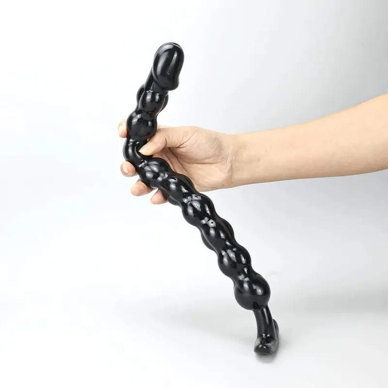 Plugue anal longo com bolas grandes, plugue grande para bunda, brinquedos sexuais eróticos para mulheres, homens, dilatador gay, massageador de próstata, produtos para adultos — image 6