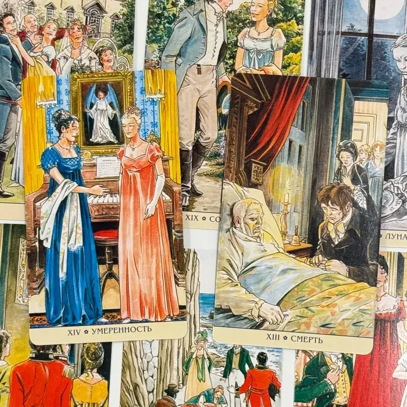 Russian Version Jane Austen Tarot Cards Tаро джейн остин Русская версия Deck Board Table Games