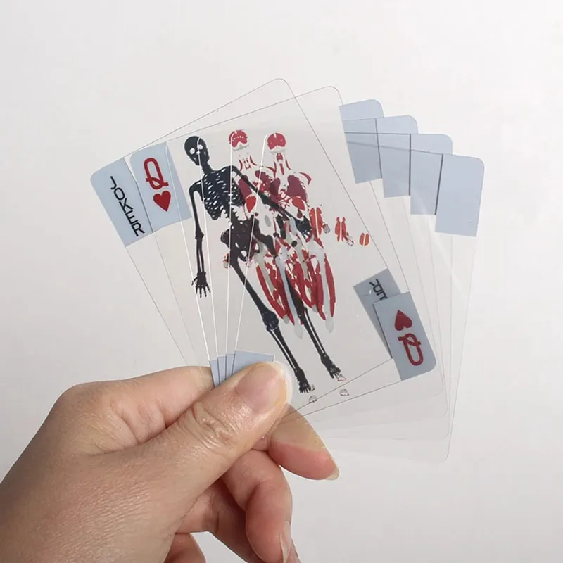 The Body Deck Cards Wear Resist 3D Image Educational Cards Multi-Purpose Human Anatomy Playing Cards for Card Collectors