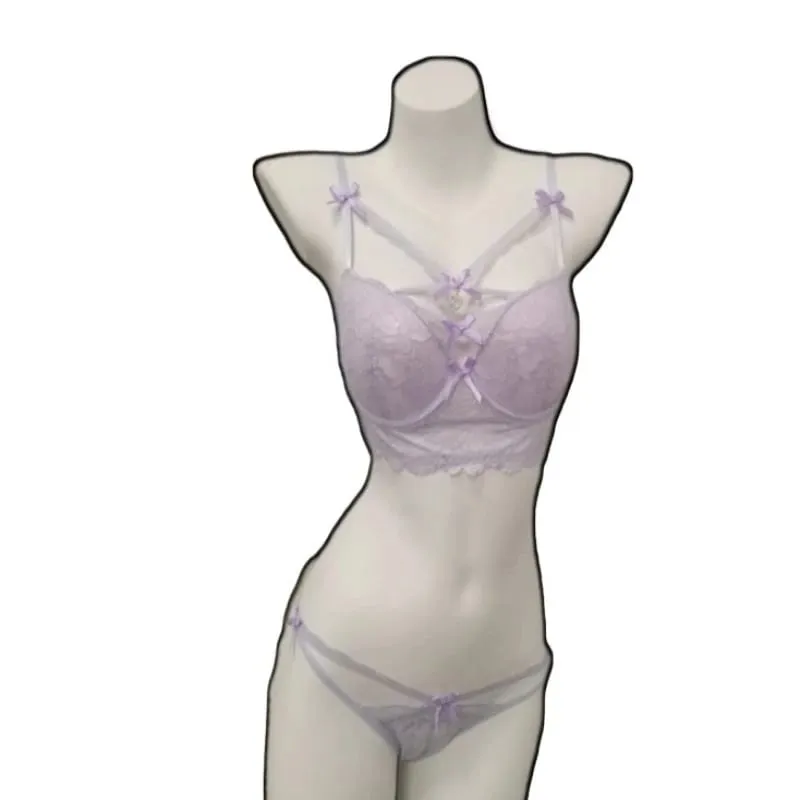 Sutiã mágico de renda impulsionador de busto, decoração com pingente de coração, roupa íntima feminina sexy, lingerie push-up, tamanho 32-38ab — image 11