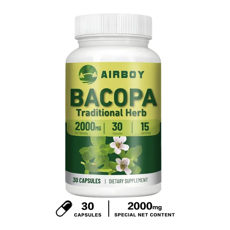 תמצית Bacopa Monnieri - עוזרת לחשיבה ברורה ומשפרת זיכרון עיכוב הזדקנות תוספי תזונה — image 8