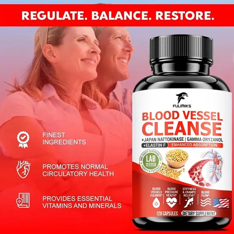 Blood Vessel Cleanse Capsules Clean Flexible Vessels Heart Blood Promote The Best Blood Circulation And Prevent Muscle Cramps — image 2