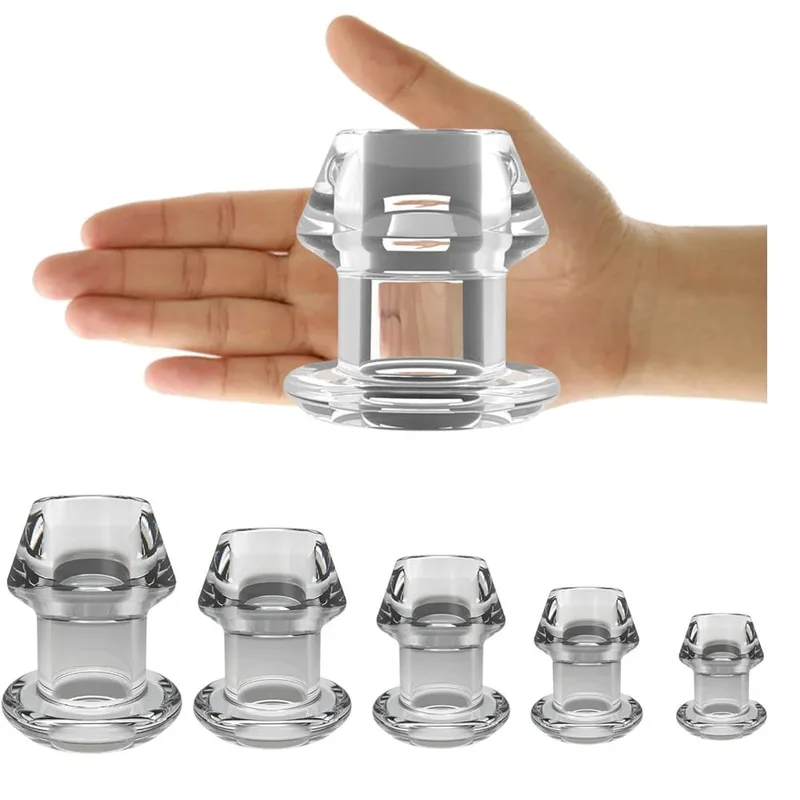 Hollow Anal Plug Silicone Butt Plugs na may Stopper Anal Dilator Anus Tunnel Expansion Prostate Massage Mga Sex Toys Para sa Babae Lalaki Gay — image 5