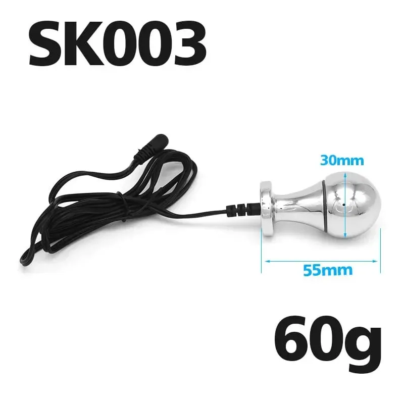 Electric Shock Plug Vibrator Anal Plug Mga Sex Toys para sa Lalaki Babae Babae Masturbesyon Klitoris Labia Stimulator Massager Butt Plug — image 8