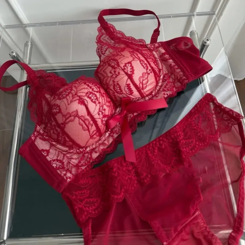 Hot New Wireless Push Up Bra Set Women Small Bust Gather Side Support Anti Sag Sexy Soft Daily Wear Lingerie 32‑38ABC — image 10