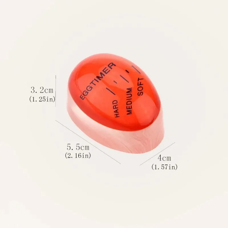 1/3pcs Egg Timer Kitchen Electronics Gadgets Color Eggs Cooking Changing Yummy Soft Hard Boiled Eco-Friendly Resin Red Tools