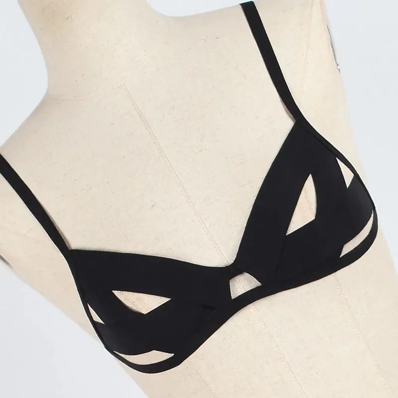 Lingerie feminina espartilho bandagem oco underwire atrevido musselina roupa de dormir roupa de dormir — image 4