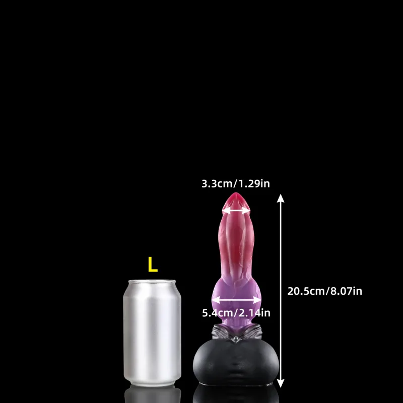 Nothosaur Purplish Red Realistic Huge Anal Plug Butt Plug Animal Fantasy Dildo Massage Anus Dilator Sensual Exploration Sex Toy