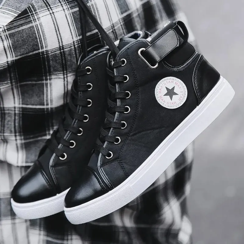 Men's High Top Walking Shoes Hot Selling Teenagers Outdoor Leisure Shoes Thick Soled Practical Jogging Large Size 39-46 Sneakers — image 4