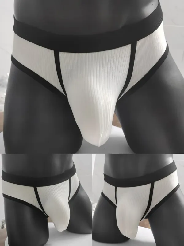 Cuecas masculinas com bolsos grandes são muito sexy. Roupa íntima esportiva masculina de grande espaço 3256810183240378 — image 10
