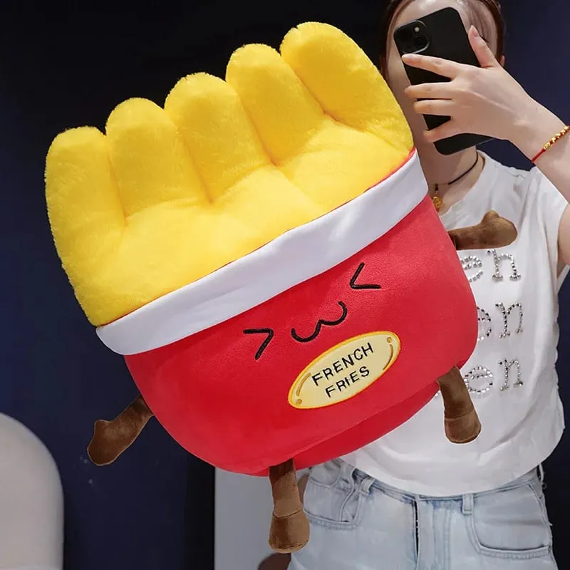Corn Fries Chicken Leg Throw Pillow Simulation Food Plush Sofa Cushion Adorably Room Decor Toy Accompany Sleep Toy Creative Gift — image 5