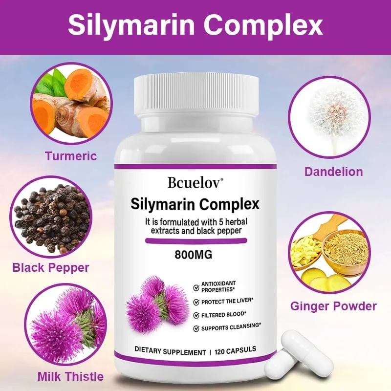 High-purity milk thistle extract paired with natural dandelion root Promotes Energy Production Liver Health Digestive Health
