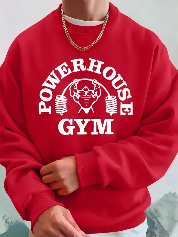 Powerhouse ginásio carta impressão moletom masculino inverno velo quente hoodie coreano solto crewneck pullovers hip hop roupas masculinas — image 15
