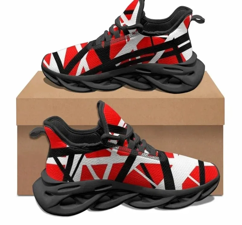Evh Stripe Design Casual Flat Shoes Street Fashion Rock Trend Sneakers Women Classic Popular Non-slip Running Shoes — image 12
