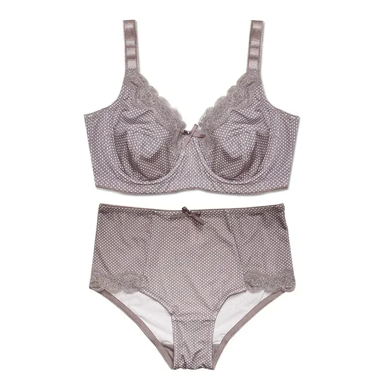 Mierside D0295 Hot Fashion Plus size Bra Set Walang Padding Lingerie Para sa Babae Sexy 34/36/38/40/42/44/46 C-D-DD-DDD(E)-F-G