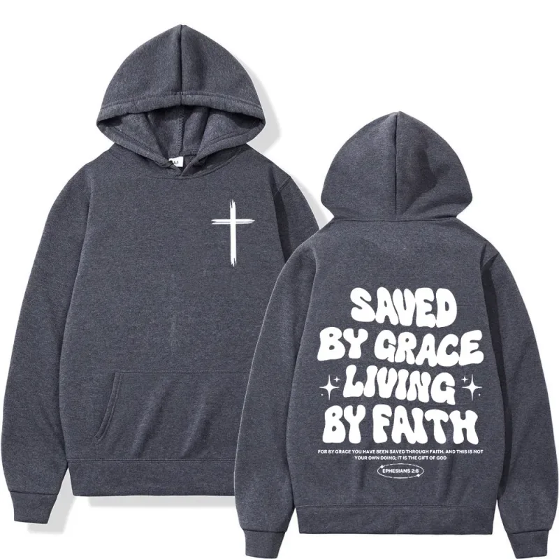 Cristão jesus bíblia verso hoodies roupas masculinas femininas moda harajuku vintage moletom com capuz casual hip hop agasalho y2k — image 2