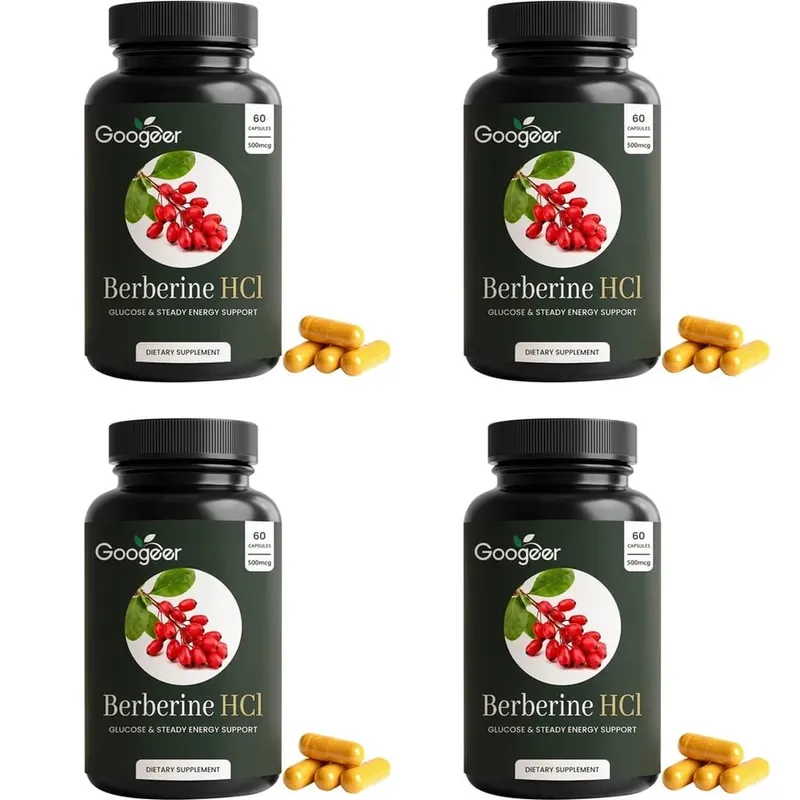 Googeer Berberine HCl Capsules Support Glucose Homeostasis and Steady Energy Plus Immune Support and Gut Health 60 Capsules — image 10