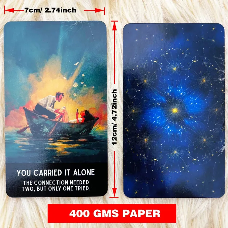 54 Relationship Truth Oracle Cards 13x8 Cm Reveals Communication Patterns Card Game for Personal Growth Insightful Deck — image 5