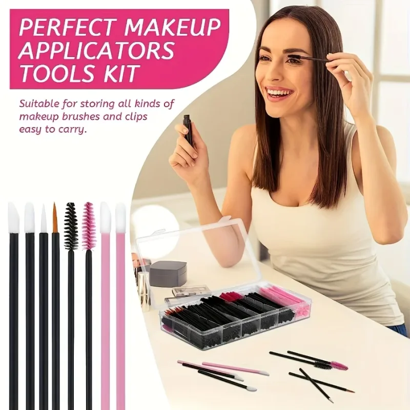 229PCS Makeup Brush Set - 100 Lash & 100 Lip Brushes with Storage Case All-in-One Kit for Beginners/Pros (Salon & Home Use) — image 5