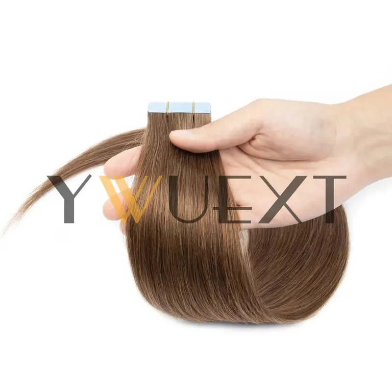 30g Real Human Hair Tape in Extensions 12''-24'' Natural Straight Seamless Tape Hair On Double Sided Tape 20pcs for Women — image 11