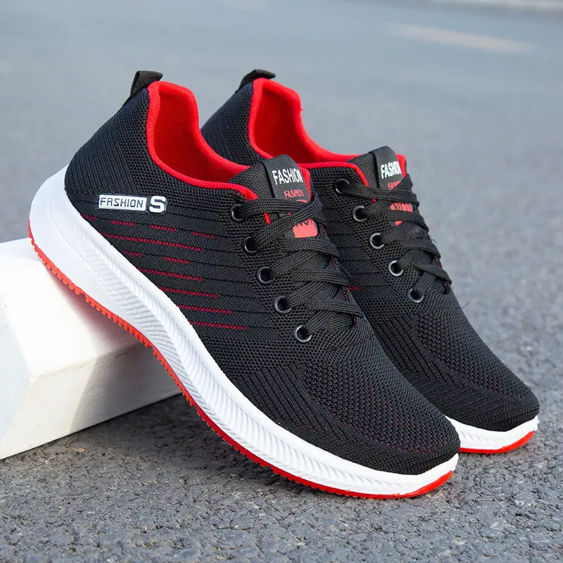Spring Summer men's shoes breathable light casual sports shoes outdoor soft soles comfort lace up running shoes student sneakers — image 1