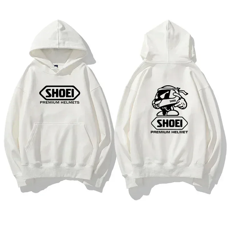 Motorcykelhjälm Tema Grafisk hoodie Unisex Fram Bak Dubbeltryck Biker Dragsko Huvtröja Casual Pullover Topp — image 6