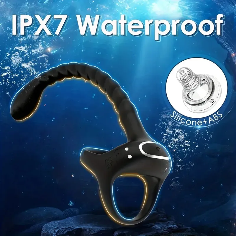 Beginner Anal Vibrator APP Control Vibrating Butt Plug Cock Ring for Men Prostate Massager Anal Plug for Gay Sex Toy for Men 18+