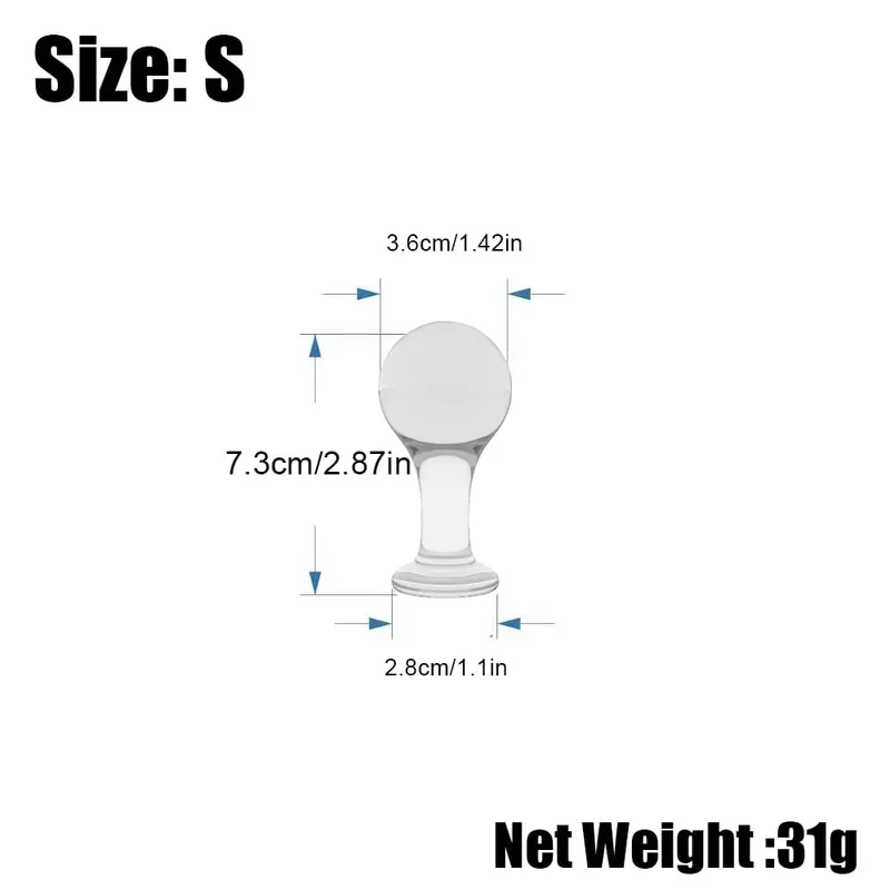 Anal Butt Plug Anal Trainer Sex Toy with Long Pleasure Wand with Tapered Head Unisex Bum Plug for Men Women