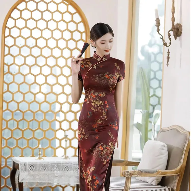 Roupas de moda festa vintage casual verão elegante tradicional chinês roupas cheongsams vestido chinês qipao estilo étnico — image 19