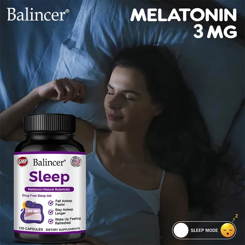 Valerian Root - Support for Calm & Relaxation To Prepare for Sleep Nervous System Health with Melatonin Extract 120 Capsules — image 3