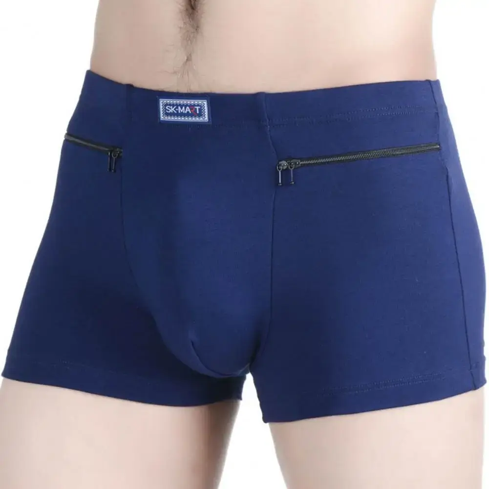 Bolsos masculinos roupa interior anti-roubo cuecas boxer sem costura elástica calcinha masculina de algodão u-bump shorts masculinos roupa diária — image 12