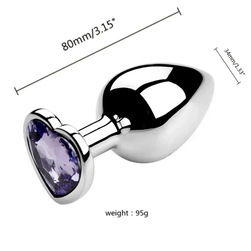 S/M/L Metal Anal Plug Butt Plug Sex Toy Butt Toy for Women Men Couples Gay Adult Game Masturbator Anal Diamond Sex Shop — image 12