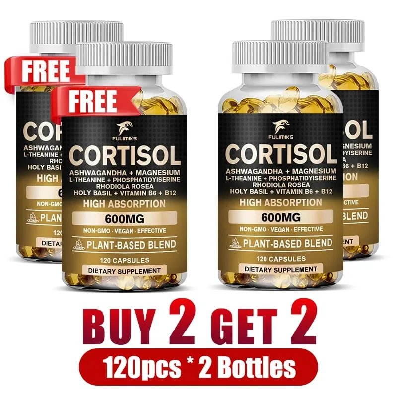 Pure Cortisol Supplement with Ashwagandha Magnesium Support Adrenal Health & Relief Stress Lower High Cortisol Levels — image 6
