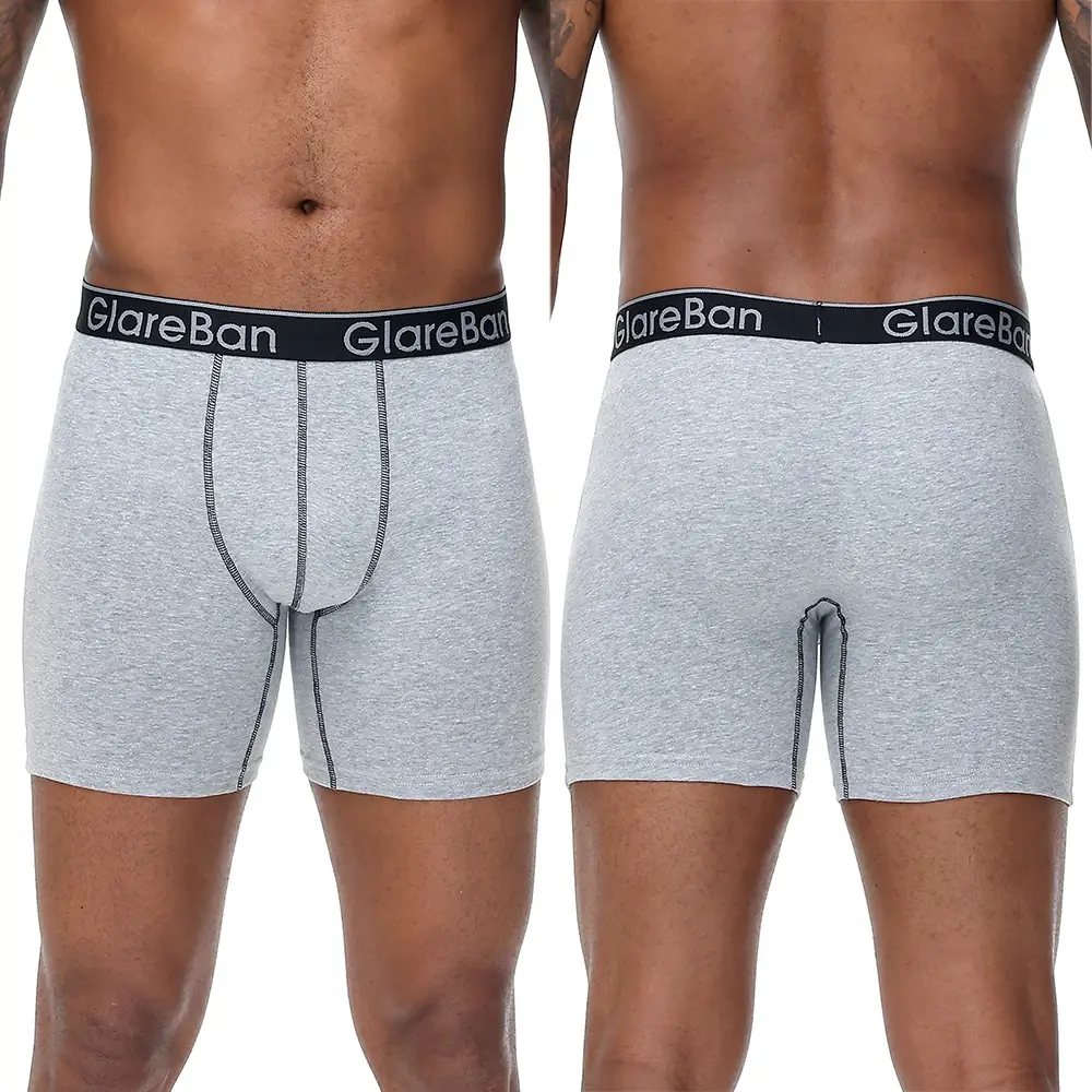 5pc Set Mid-Long Random Cotton Boxer Shorts Panlalaking Kasuotang Panloob Panlalaking Panloob para sa Mga Lalaki Boxershorts Slips Malambot na Panties Brand Briefs — image 5