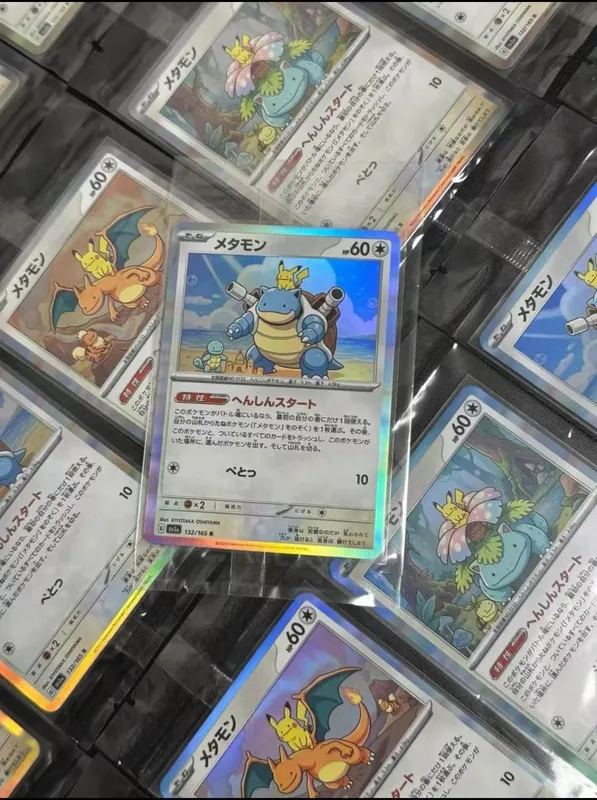 Diy Self-control Ptcg Pikachu Charizard Venusaur Blastoise Pokemon Card Anime Collection Cards Gift Toys — image 27