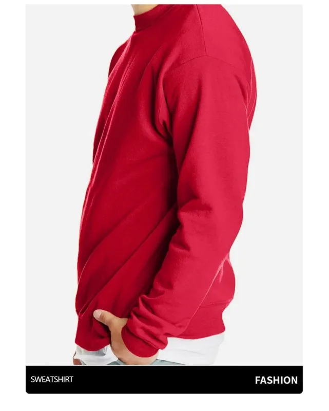 Powerhouse ginásio carta impressão moletom masculino inverno velo quente hoodie coreano solto crewneck pullovers hip hop roupas masculinas — image 3