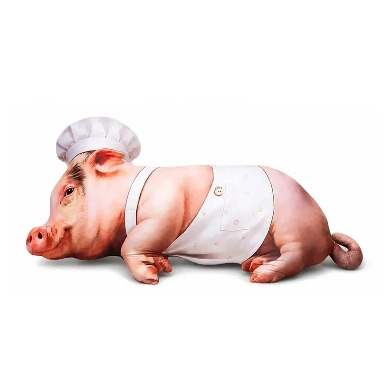 Material Animal Body Pillow PP Cotton Filled Soft Texture Animal Cushion 40cm Size Cute Design Pig Keychain Bedroom Use