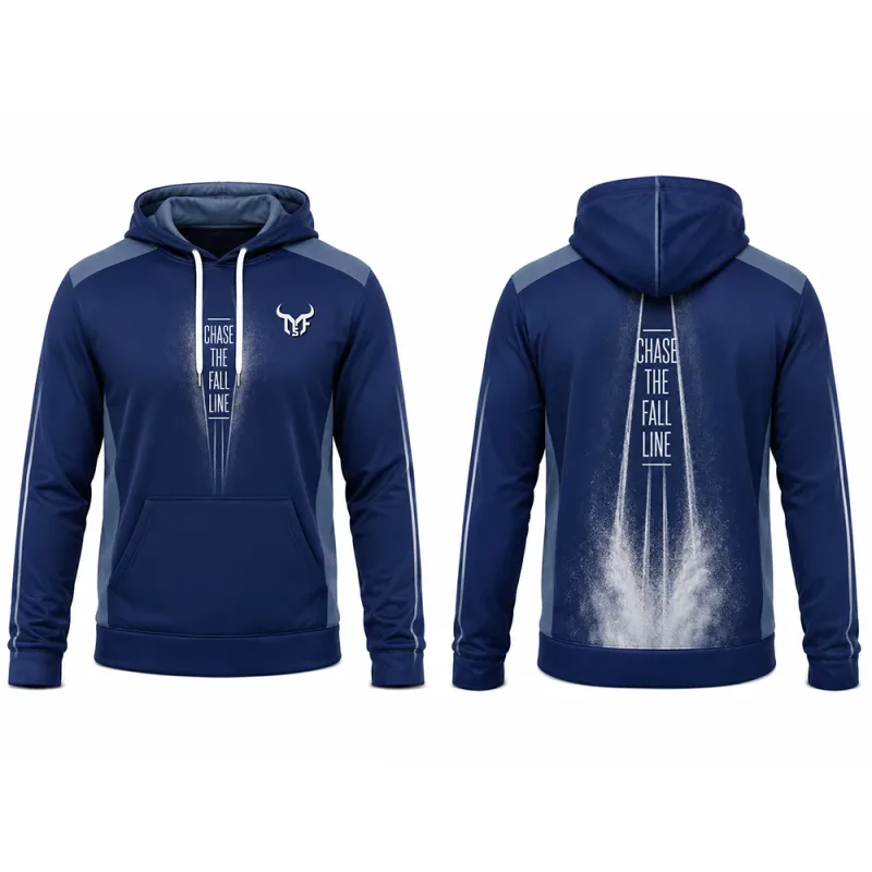 New Snowflake Ski Print Men's Hoodie Outdoor Sports Casual Sweatshirt With Pocket Stylish Color‑Block Long Sleeve Pullover Tops — image 6